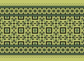 schön Blumen- Kreuz Stich Muster.geometrisch ethnisch orientalisch Muster traditionell Hintergrund.aztec Stil abstrakt Vektor illustration.design zum textur, stoff, kleidung, verpackung, dekoration, teppich.