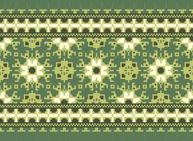 pixel årgångar korsa sy traditionell etnisk mönster paisley blomma ikat bakgrund abstrakt aztec afrikansk indonesiska indisk sömlös mönster för tyg skriva ut trasa klänning matta gardiner och sarong vektor