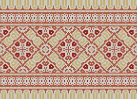 årgångar korsa sy traditionell etnisk mönster paisley blomma ikat bakgrund abstrakt aztec afrikansk indonesiska indisk sömlös mönster för tyg skriva ut trasa klänning matta gardiner och sarong vektor