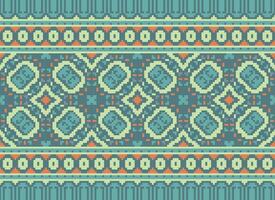 årgångar korsa sy traditionell etnisk mönster paisley blomma ikat bakgrund abstrakt aztec afrikansk indonesiska indisk sömlös mönster för tyg skriva ut trasa klänning matta gardiner och sarong vektor