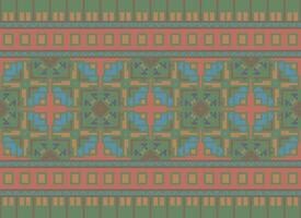 pixel årgångar korsa sy traditionell etnisk mönster paisley blomma ikat bakgrund abstrakt aztec afrikansk indonesiska indisk sömlös mönster för tyg skriva ut trasa klänning matta gardiner och sarong vektor