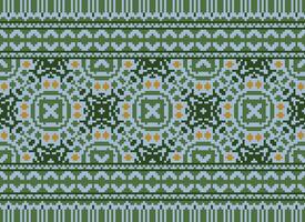 pixel årgångar korsa sy traditionell etnisk mönster paisley blomma ikat bakgrund abstrakt aztec afrikansk indonesiska indisk sömlös mönster för tyg skriva ut trasa klänning matta gardiner och sarong vektor