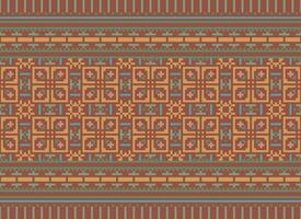 årgångar korsa sy traditionell etnisk mönster paisley blomma ikat bakgrund abstrakt aztec afrikansk indonesiska indisk sömlös mönster för tyg skriva ut trasa klänning matta gardiner och sarong vektor