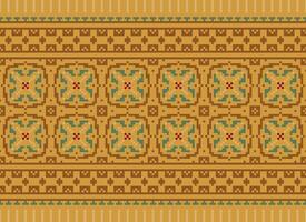 natur årgångar korsa sy traditionell etnisk mönster paisley blomma ikat bakgrund abstrakt aztec afrikansk indonesiska indisk sömlös mönster för tyg skriva ut trasa klänning matta gardiner och sarong vektor