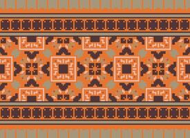 natur årgångar korsa sy traditionell etnisk mönster paisley blomma ikat bakgrund abstrakt aztec afrikansk indonesiska indisk sömlös mönster för tyg skriva ut trasa klänning matta gardiner och sarong vektor