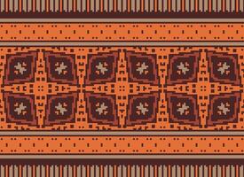 Pixel ethnisch Muster Vektor Hintergrund. nahtlos Muster traditionell, Design zum Hintergrund, Hintergrund, Batik, Stoff, Teppich, Kleidung, Verpackung, und textil.ethnisch Muster Vektor Illustration.