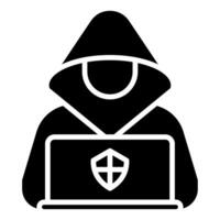 ethisch Hacker Symbol Vektor Illustration