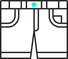 shorts flådd fylld ikon vektor
