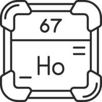 holmium flådd fylld ikon vektor