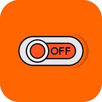 av fylld orange bakgrund ikon vektor