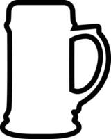 öl ikon i linje. isolerat på toasting Skål öl grafik, redigerbar glas av öl använda sig av i bar, pub symbol, logotyp annorlunda stil vektor för appar och hemsida