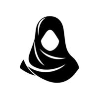 Frauen hijab Schönheit Vektor-Logo-Vorlage vektor