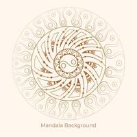 Mandala Hintergrund mit ein kreisförmig Design vektor