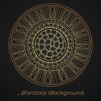 Mandala Hintergrund mit ein kreisförmig Design vektor