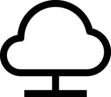 Wolke Symbol Symbol Vektor Bild. Illustration von das Hosting Lager Design Bild