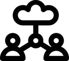 Wolke Symbol Symbol Vektor Bild. Illustration von das Hosting Lager Design Bild