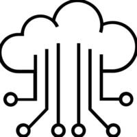 Wolke Symbol Symbol Vektor Bild. Illustration von das Hosting Lager Design Bild