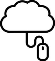 Wolke Symbol Symbol Vektor Bild. Illustration von das Hosting Lager Design Bild