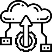 Wolke Symbol Symbol Vektor Bild. Illustration von das Hosting Lager Design Bild