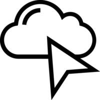 Wolke Symbol Symbol Vektor Bild. Illustration von das Hosting Lager Design Bild