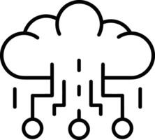 Wolke Symbol Symbol Vektor Bild. Illustration von das Hosting Lager Design Bild