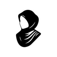 kvinnor hijab skönhet vektor logotyp mall