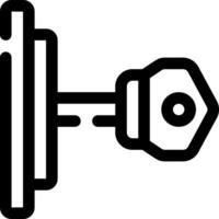 diese Symbol oder Logo Schlüssel und Schlösser Symbol oder andere wo alles verbunden zu Schlösser oder Arten von Schlösser und Andere oder Design Anwendung Software vektor