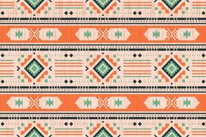 navajo Stammes- Vektor nahtlos Muster. einheimisch amerikanisch Ornament. ethnisch Süd Western Dekor Stil. Boho geometrisch Ornament. Vektor nahtlos Muster. Mexikaner Decke, Teppich. gewebte Teppich Illustration