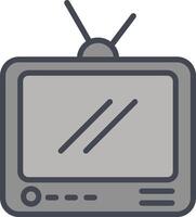 Vektorsymbol für Fernsehsendungen vektor