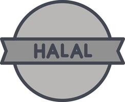 Vektorsymbol für Halal-Aufkleber vektor