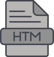 Htm-Vektorsymbol vektor