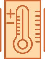 Thermometer-Vektor-Symbol vektor