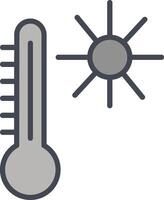 Symbol für Temperaturvektor vektor