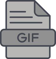 GIF-Vektorsymbol vektor