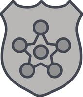 Polizei Abzeichen ii Vektor Symbol