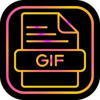 GIF-Vektorsymbol vektor