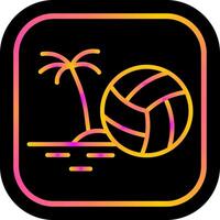 Beachvolleyball-Vektorsymbol vektor