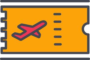 Vektorsymbol für Flugtickets vektor