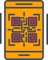 QR-Code-Vektor-Symbol vektor