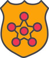 Polizei Abzeichen ii Vektor Symbol