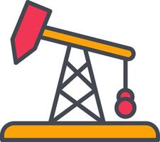 Pumpjack-Vektorsymbol vektor