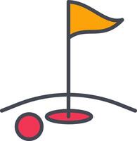 Golf-Vektor-Symbol vektor