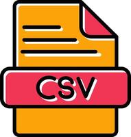 csv vektor ikon