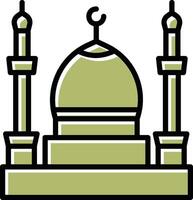 Moschee-Vektor-Symbol vektor