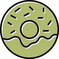 Donut-Vektor-Symbol vektor