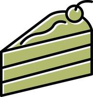 Vektorsymbol für Kuchenscheiben vektor
