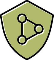 Netzwerk Schutz Vektor Symbol