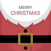 Weihnachtskarte von Santa Claus Kostüm vektor