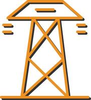 Symbol für Stromleitungsvektor vektor