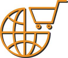 World-Shopping-Vektor-Symbol vektor